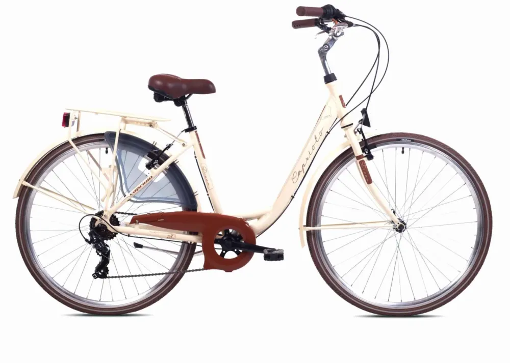 Reducere extra Bicicleta dama 28 Capriolo Diana-S aluminiu crem 18