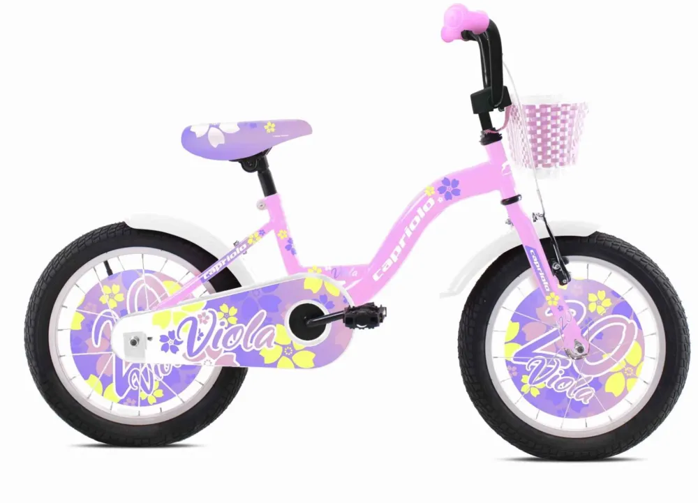 Bicicleta copii 20 Capriolo Viola pink alb Preț mic