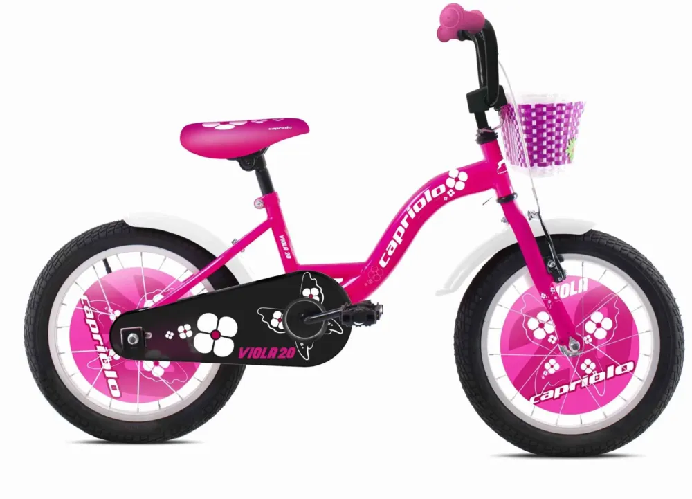 Bestseller Bicicleta copii 20 Capriolo Viola pink alb lucios