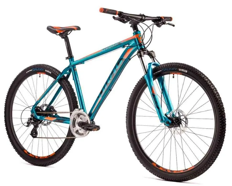 Bicicleta Drag Hardy 5.0 27.5 S albastru orange AT-38 S-15 21 Super ofertă