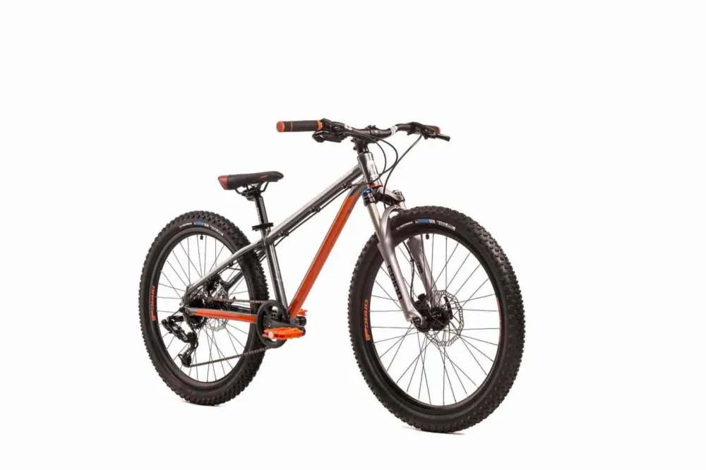 Plată securizată Bicicleta Drag Badger Race 24 gri portocaliu