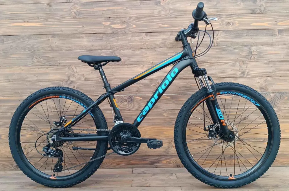 Bicicleta Capriolo 24 ZED cu cadru din aluminiu black blue orange 13 Retur gratuit