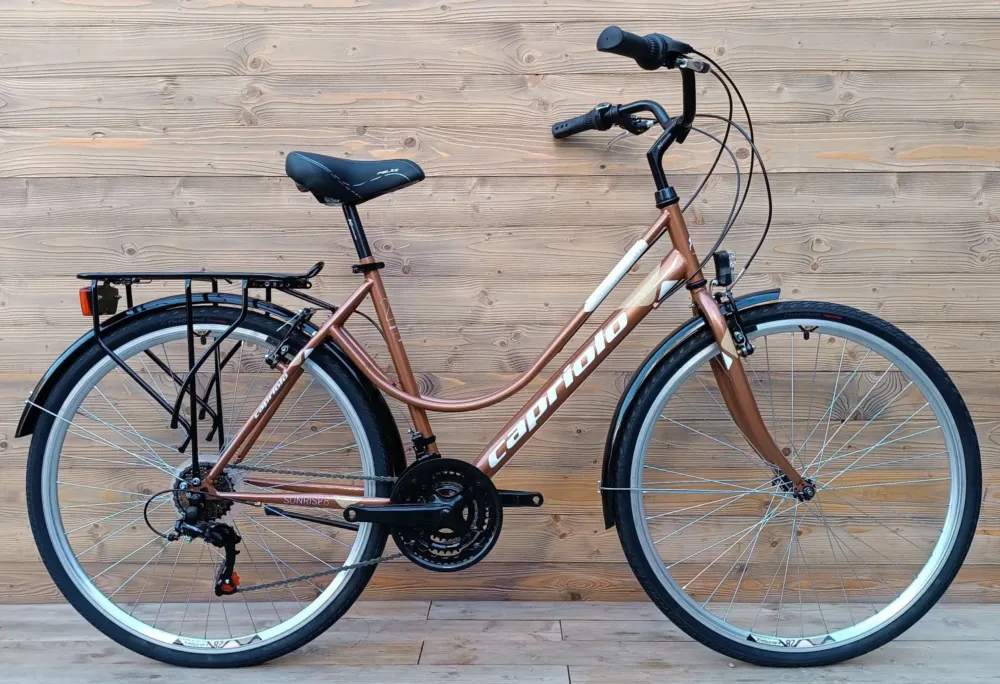 Bicicleta Capriolo dama Tour-Sunrise L 28/18HT maro oras cadru 19 Cumpărături sigure