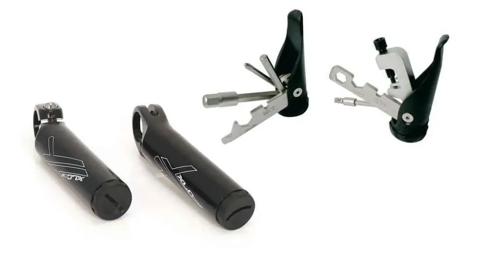 Bar ends XLC Comp BE-A11 110 mm black incl tools Doar azi