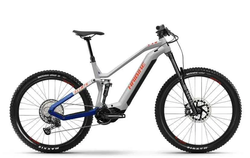Bicicleta electrica e-bike Haibike ALLMTN 7 29/27.5 720Wh 12-G SLX Eagle gri albastru rosu L Cel mai bun preț