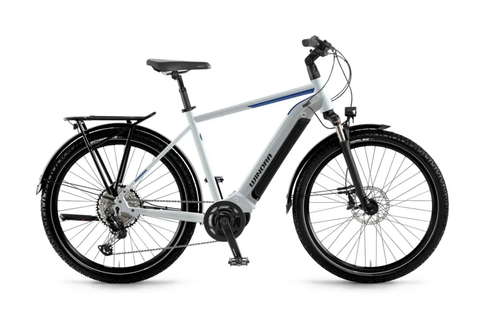 Cumpără online e-bike Winora Yucatan 12 Man i630Wh 27,5 12-GDeore 21 Winora YSTS winterwhite size 52