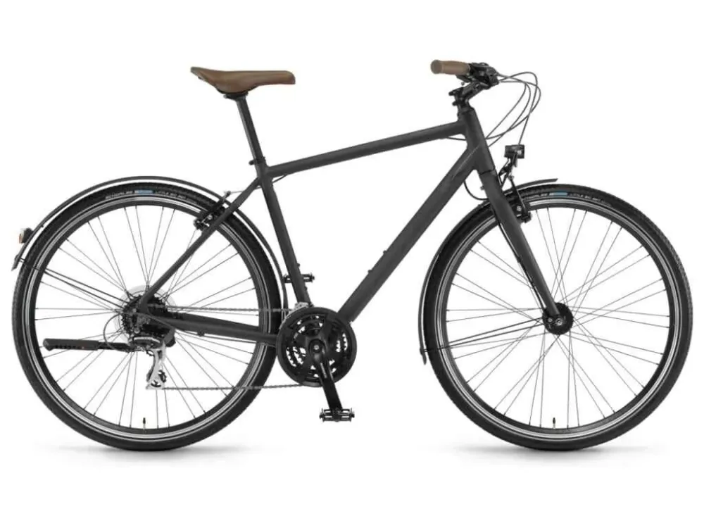 Bicicleta Winora Flitzer Man 28 24-G Acera mix 18/19/20 Winora onyxblack mat size 56 Reducere extra