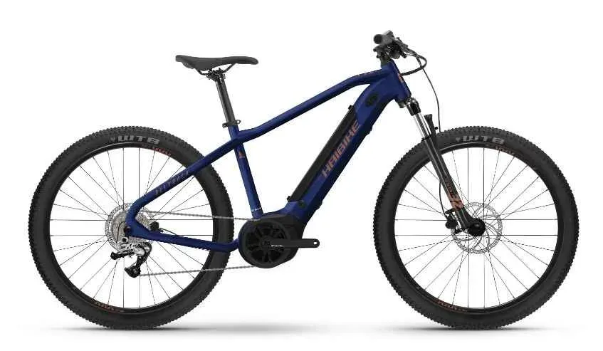 Super ofertă e-bike Haibike ALLTRACK 4 27.5 i500Wh 9-G Alivio M 2024 cool blue leather