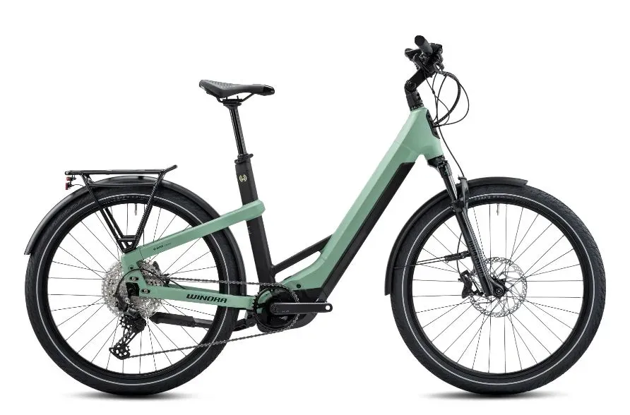 Bicicleta electrica e-bike Winora Yakun 12 750Wh Low defender matt 55 Plată sigură