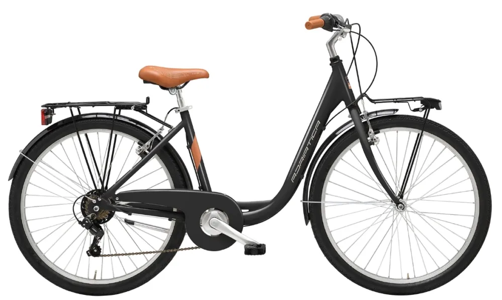 Bicicleta Adriatica Cigno 26 Alu 6V Neagra Doar azi