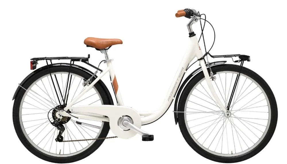 Preț promoțional Bicicleta Adriatica Cigno 26 Alu 6V Alba