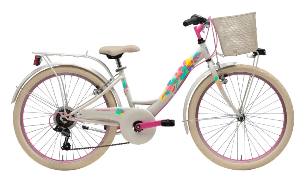 Bicicleta Adriatica Girl 20 Bimba 7V Alba Promoție