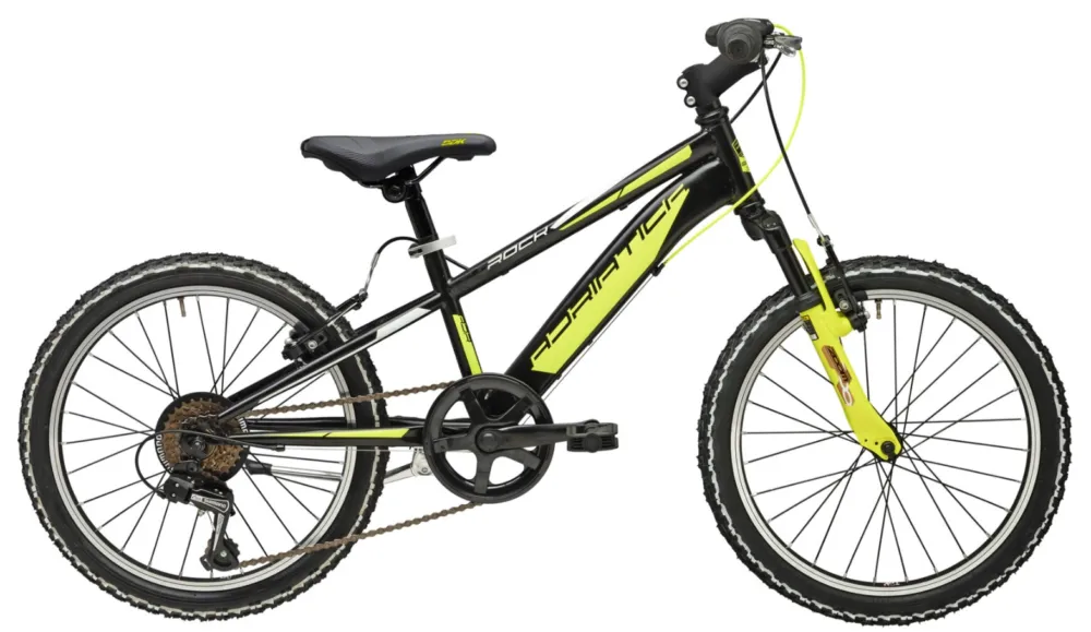 Ofertă de sezon Bicicleta Adriatica Rock 20 6V Negru/Galben