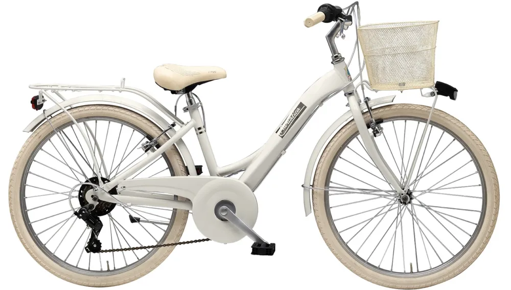 Retur ușor Bicicleta Adriatica Panda 24 7V Ivory