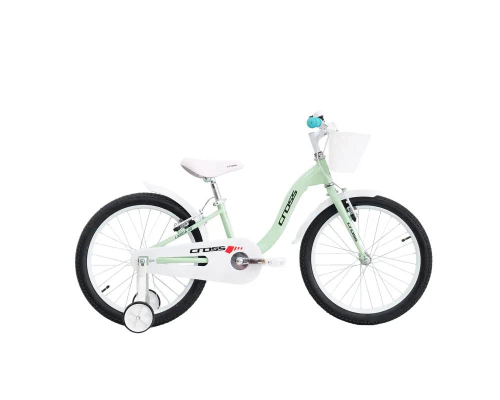 Plată sigură Bicicleta copii mtb CROSS Larisa V-Break 20 - Light Green | 6-8 ani