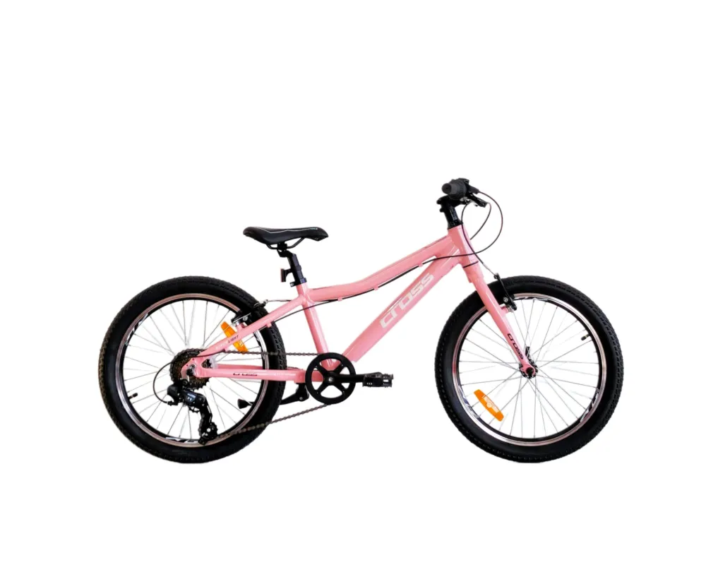 Bicicleta copii mtb CROSS Super Light 20 - Light Pink | 6-8 ani Reducere specială