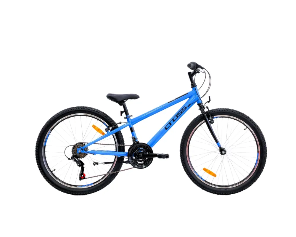 Bicicleta copii mtb CROSS Spider 24 - Blue | 8-10 ani Super ofertă