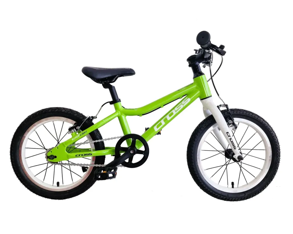 Premium Bicicleta copii mtb Cross Super Light 16 - Green | 4-6 ani