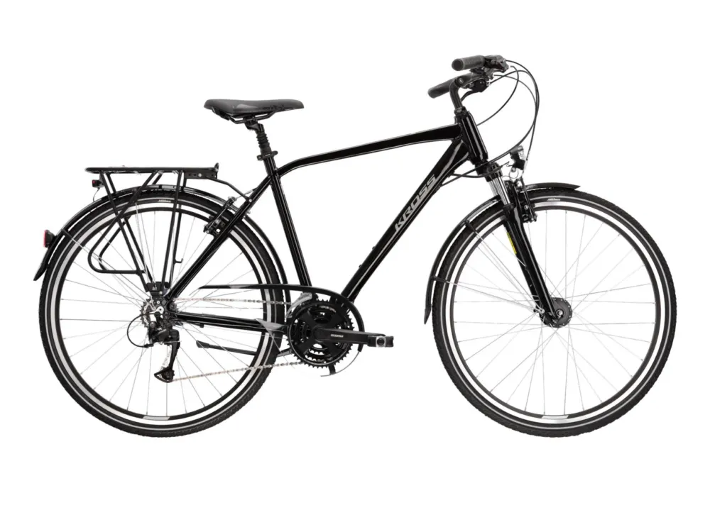 Plată securizată Bicicleta Urban Kross Trans 4.0 28 inch neagra Shimano Acera