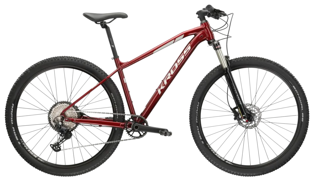 Cel mai bun preț Bicicleta MTB Hardtail Kross Level 6.0 PW SS 29 inch rosie Shimano Deore