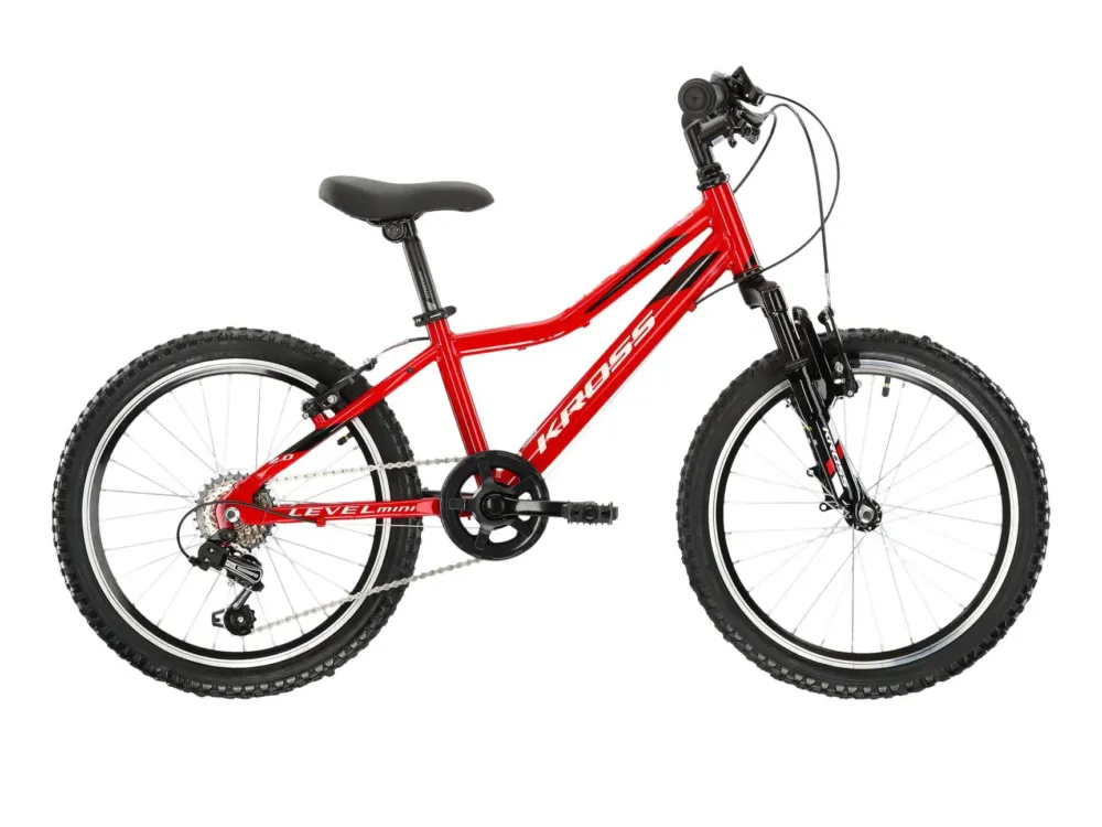 Bicicleta Copii Kross Level Mini 2.0 20 inch rosie Shimano Tourney Ofertă specială