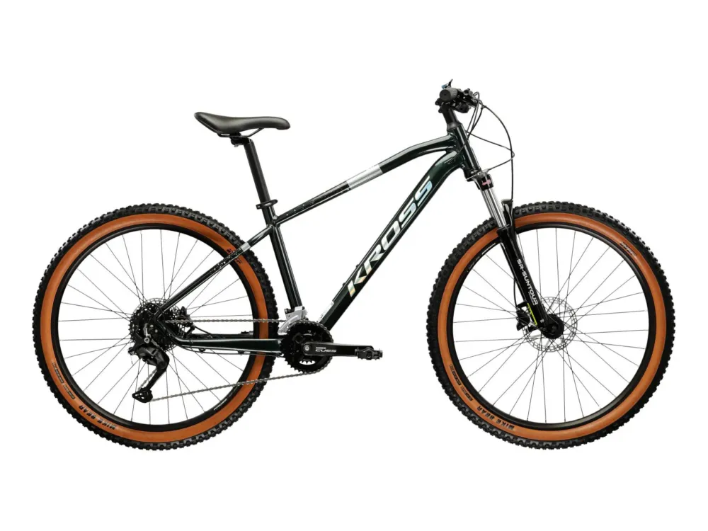 Vezi acum Bicicleta MTB Hardtail Kross Hexagon 5.0 ULT.RA 27.5 inch verde Shimano Cues