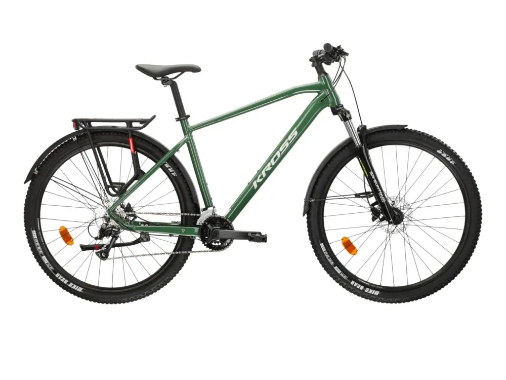 Ofertă exclusivă Bicicleta MTB Hardtail Kross Hexagon 4.0 EQ 27.5 inch verde Shimano Acera