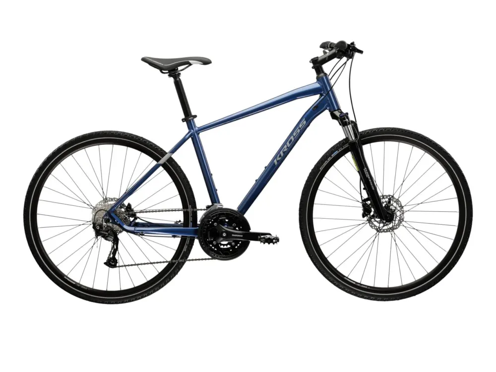 Transport gratuit Bicicleta Trekking Kross Evado 6.0 28 inch albastra Shimano Deore