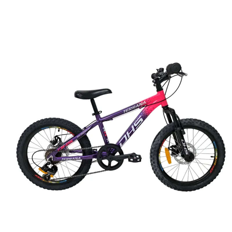 Ieftin Bicicleta Copii Dhs Terrana 2023, model 2026 - 20 Inch, Violet-Roz