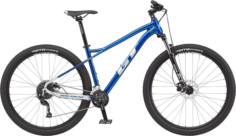 Retur gratuit Bicicleta GT Avalanche Sport Gloss Metallic Blue w/ White Chartreuse 2022, Marime: M (27.5")