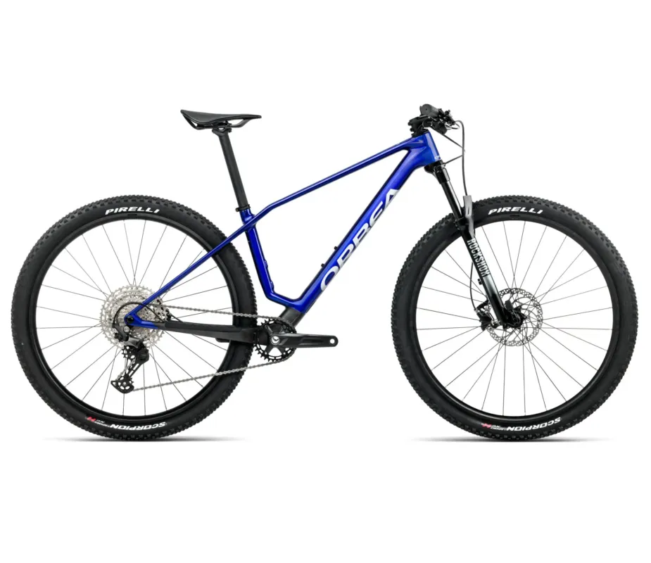 Orbea ALMA M50 (2026) - bicicletă MTB XC hardtail - Cobalt Blue (Gloss) | Carbon Raw (Matt) Cel mai bun preț
