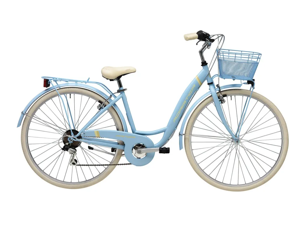 Bicicleta Adriatica Panda 28 Lady 6V albastru matt 42 cm Transport gratuit