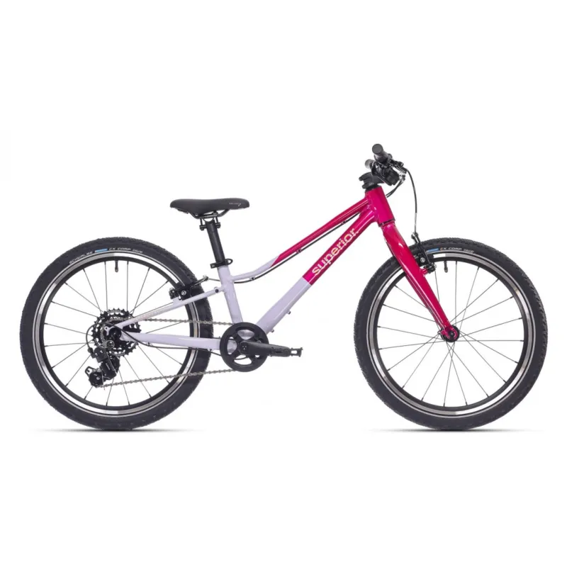 Bicicleta Superior F.L.Y. 20 VB Gloss Purple Magenta/Gri Plată sigură