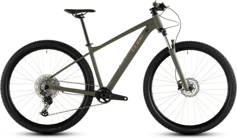 Transport gratuit BICICLETA MTB Hardtail CUBE AIM SLX DUSTYOLIVE GOLD