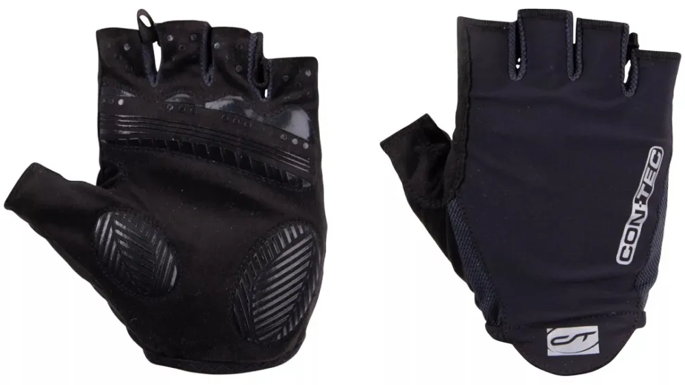 Reducere extra Manusi Ciclism CONTEC Summer Chili (S/F) - Black/Grey S