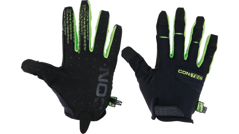 Manusi Ciclism CONTEC Neo Pacer (L/F) - Black/Green M Calitate înaltă