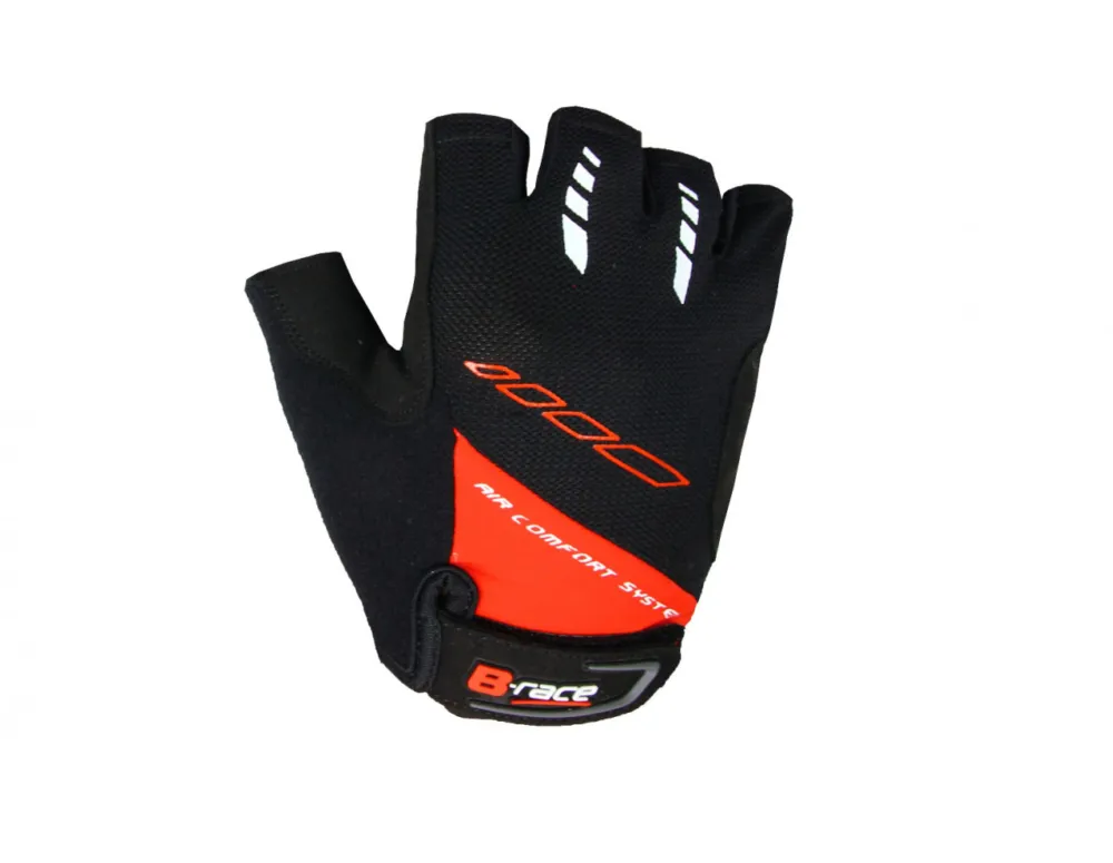 Manusi B-RACE BUMP Negru/Rosu M Premium