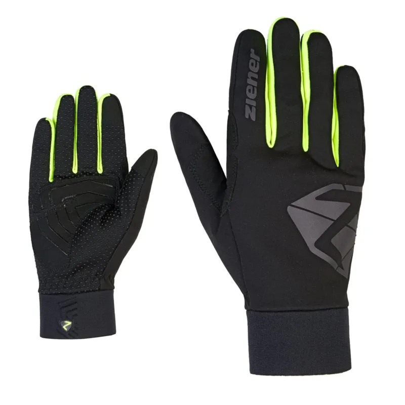 Ziener - manusi ciclism pentru adulti degete lungi Dojan Touch - negru verde galben fluo poison Ofertă