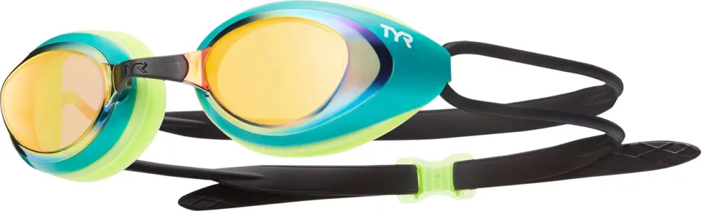 Reducere TYR ochelari inot BlackHawk transparent verde-auriu