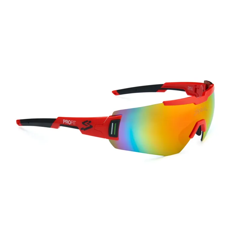 Spiuk - ochelari soare sport Profit, 2 lentile de schimb transparent si rosu oglinda - rama rosie Bestseller