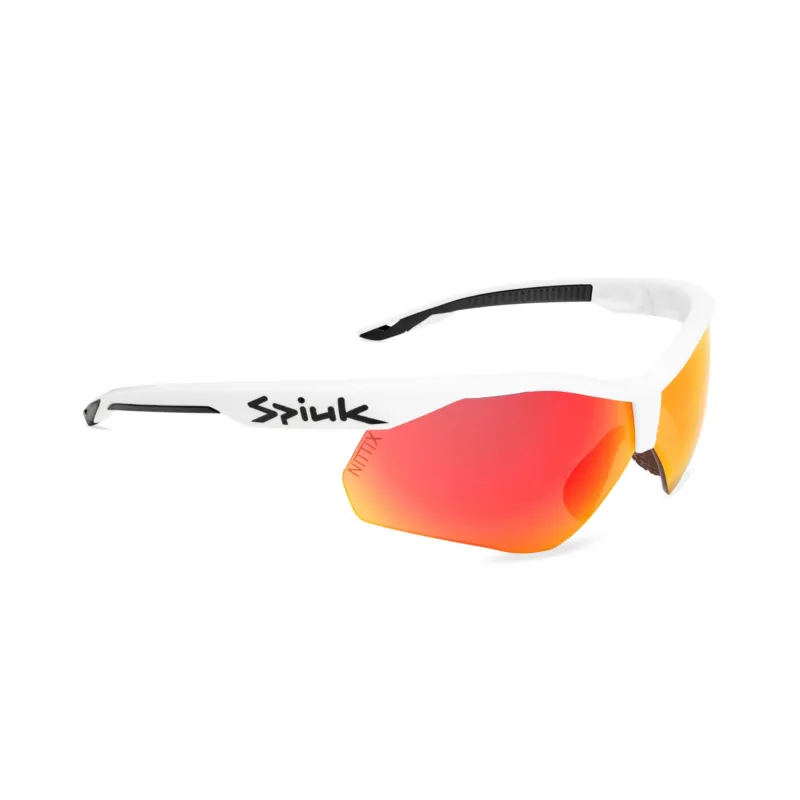 Cumpără acum Spiuk - ochelari soare sport Ventix K, 2 lentile de schimb Nittix transparent si rosu oglinda - rama alba neagra