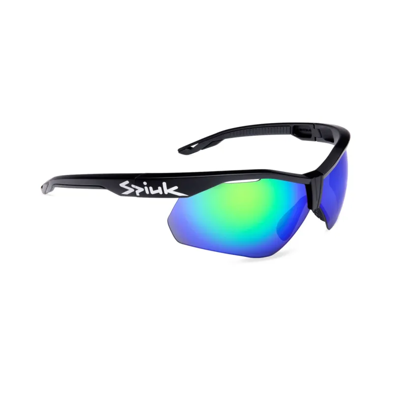 Spiuk - ochelari soare sport Ventix K, 2 lentile de schimb transparent si verde oglinda - rama neagra Plată securizată