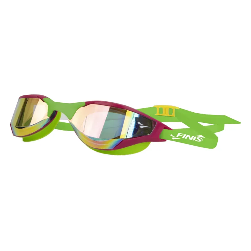Mai ieftin Finis - ochelari inot pentru triatlon Hayden Goggles - verzi cu lentila oglinda portocalie
