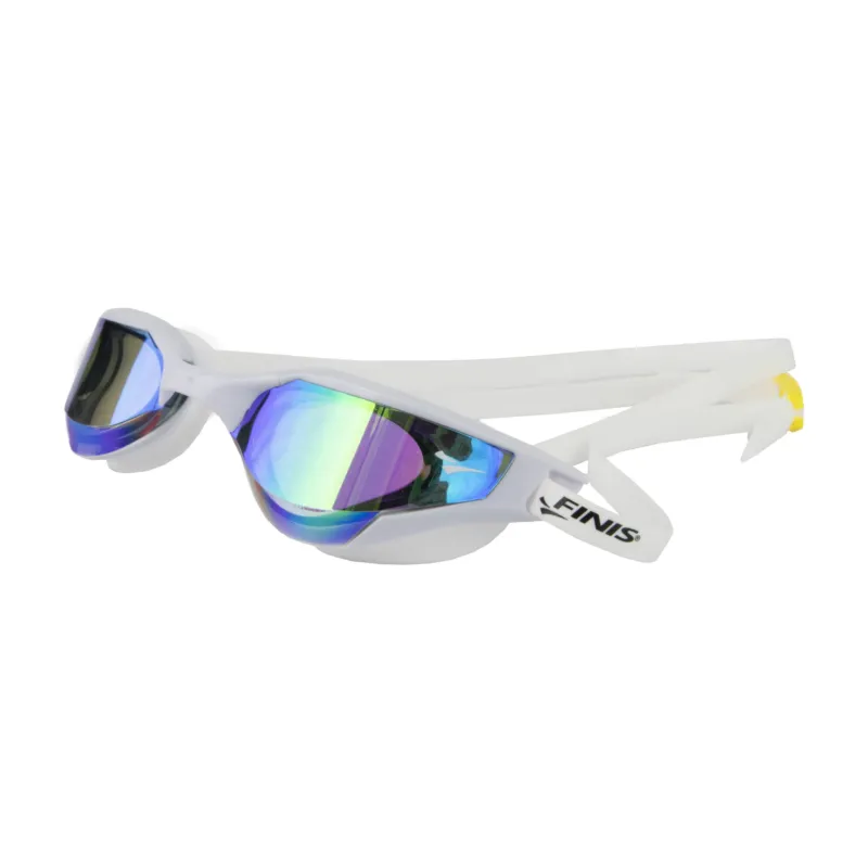 Ofertă de sezon Finis - ochelari inot pentru triatlon Hayden Goggles - alb cu lentila oglinda mov