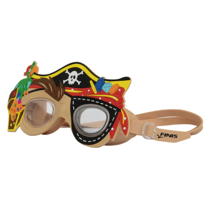 Lichidare de stoc Finis - ochelari inot copii Character swimming Goggles Kids Pirate - galben maro multicolor