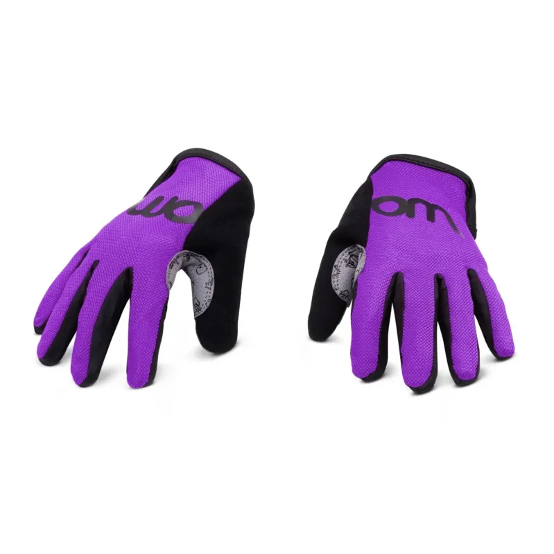 Cumpărături sigure Woom - manusi ciclism copii tens bike gloves - mov negru gri