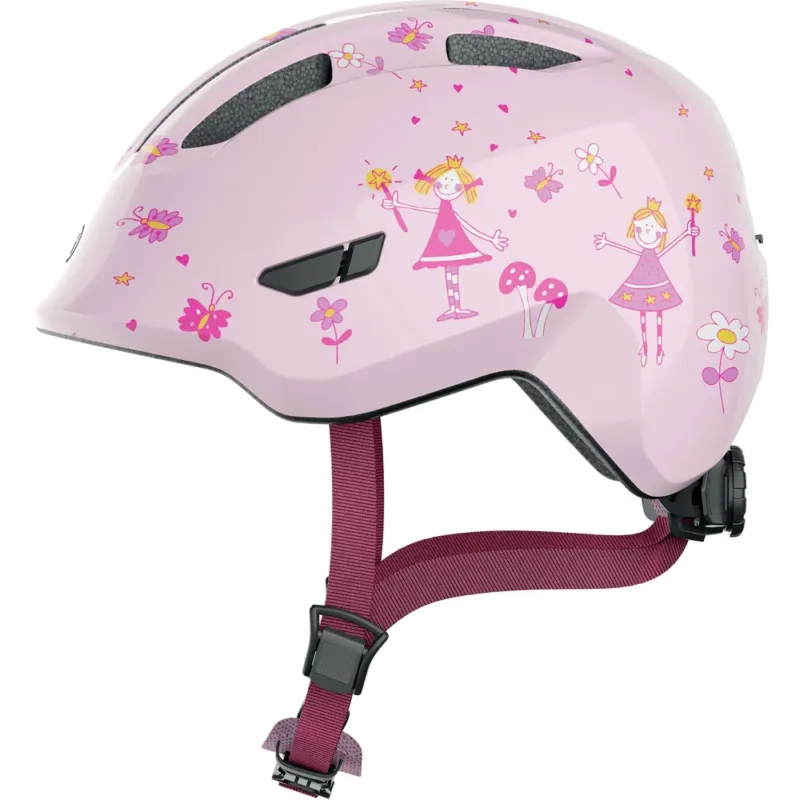 Abus - casca ciclism copii Smiley 3.0 - roz deschis model printesa Ofertă exclusivă