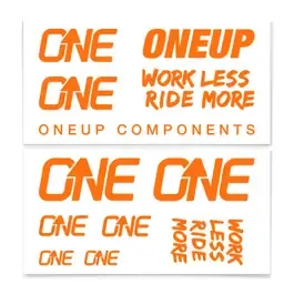 Set stickere ghidon OneUp Components Decal Kit ORANGE Ultima șansă