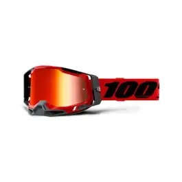Livrare gratuită Ochelari Goggle 100% Racecraft 2 Red Lentila Mirror Red